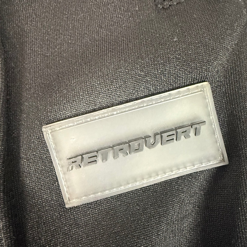 Retrovert Track Pants‎ Mens Large Black Techwear Gorpcore Streetwear Jogger - Picture 6 of 11